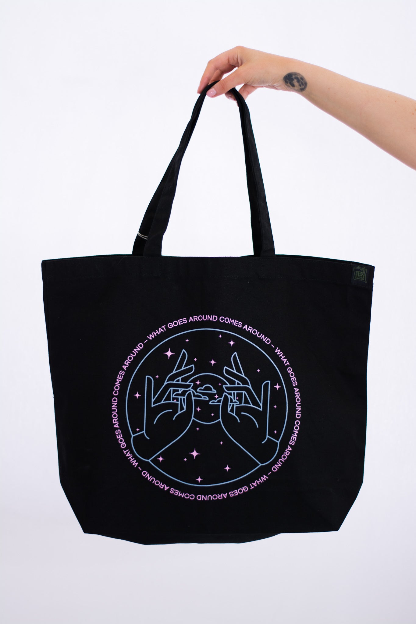 Stargazing Tote Bag Black