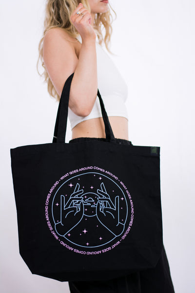 Stargazing Tote Bag Black